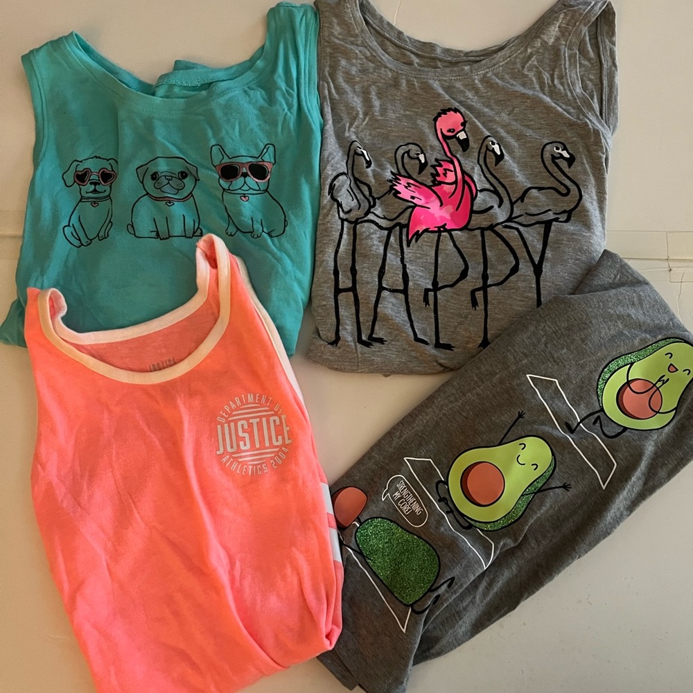 Justice tank top lot!